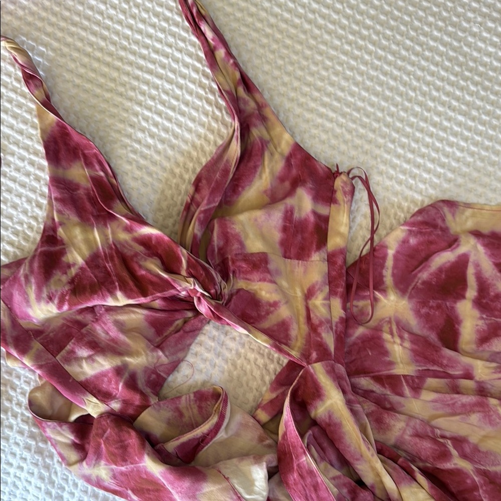 Zara Pink and Cream Tie-Dye Chemise